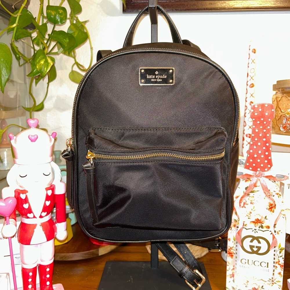 Kate Spade Black Backpack - Picture 2 of 12